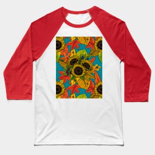 Autumn bouquet on blue Baseball T-Shirt